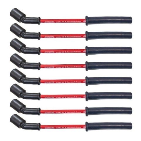 Moroso GM GenV LT1/LT4 5.3L/6.2L/6.6L Ultra 40 8.5mm Multi-Angle Boot Spark Plug Wire Set - Red