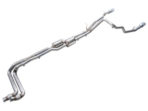 AWE Tuning 2025+ RAM 1500 3.0TT Rebel 0FG Cat-Back Exhaust w/ Chrome Silver Tips thumbnail 2