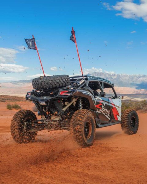 Elektric Offroad 2017+ Can Am Maverick X3 Volt Billet Radius Rods Anodized Clear (RS 72In Model) thumbnail 2