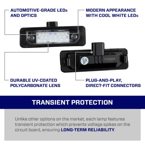 Form Lighting 2010 Mustang LED License Plate Lights (Pair) thumbnail 4