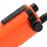 Rugged Radios GMRS Handheld Radio with NOAA Alerts - FM Radio - Safety Orange thumbnail 2