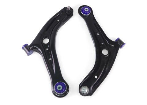 SuperPro 2011-2019 Ford Fiesta S Front Lower Control Arm Set w/ Bushings (+Caster) thumbnail 4