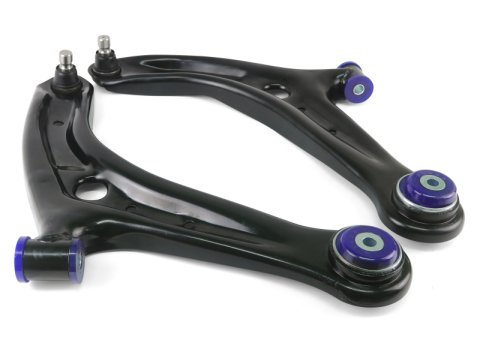 SuperPro 2011-2019 Ford Fiesta S Front Lower Control Arm Set w/ Bushings (+Caster) thumbnail 5