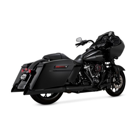 Vance & Hines 17-26 HD Touring Backslash 450 Slip-on Exhaust - Wrinkle Black thumbnail 1