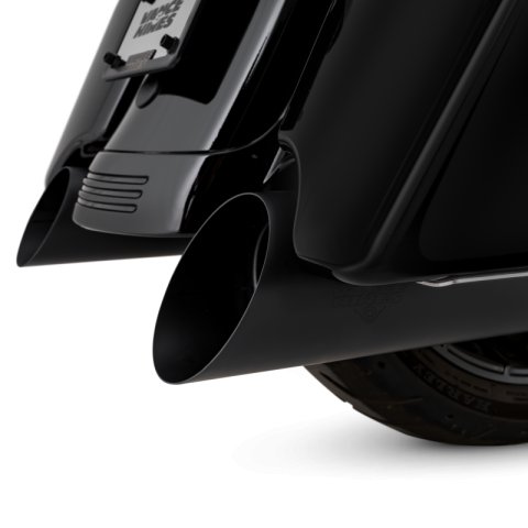 Vance & Hines 17-26 HD Touring Backslash 450 Slip-on Exhaust - Wrinkle Black thumbnail 4