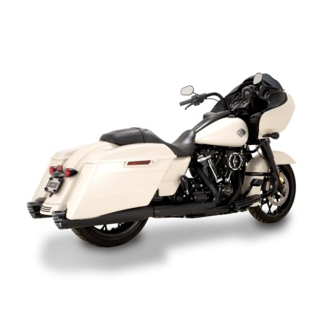Vance & Hines HD M8 Touring Razorback 450 Slip-on Exhaust - Wrinkle Black thumbnail 1