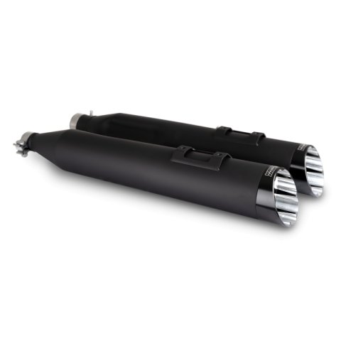 Vance & Hines HD M8 Touring Razorback 450 Slip-on Exhaust - Wrinkle Black thumbnail 2