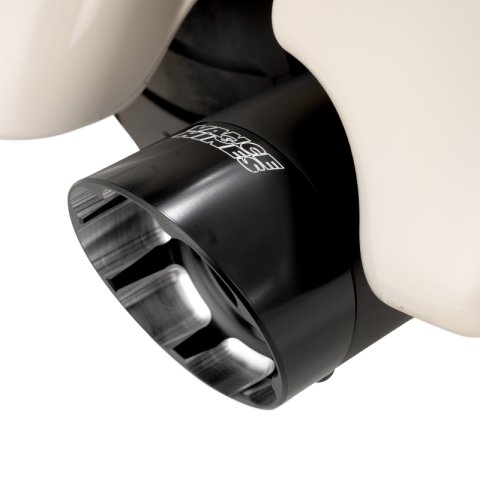 Vance & Hines HD M8 Touring Razorback 450 Slip-on Exhaust - Wrinkle Black thumbnail 4