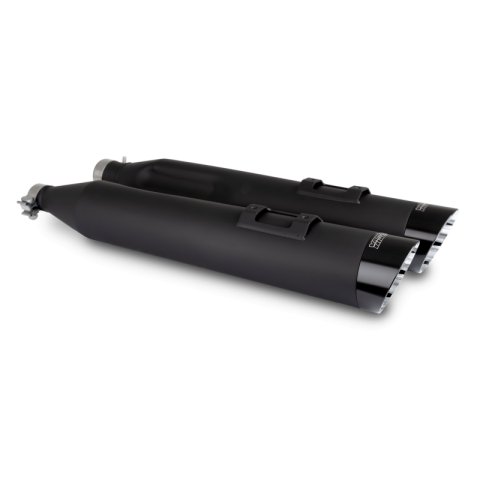 Vance & Hines HD M8 Touring Razorback 450 Slip-on Exhaust - Wrinkle Black thumbnail 7