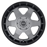 Weld Off-Road Ridge 17x9 - 5x114.3 / 5x127 BP - ET-12 - 78.1mm CB Satin Gunmetal Wheel (Black Ring) thumbnail 3