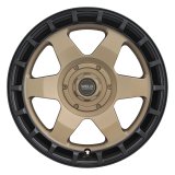 Weld Off-Road Ridge 20x9 - 8x170 BP - ET0 - 125.1mm CB - Satin Bronze Wheel (Black Ring) thumbnail 1