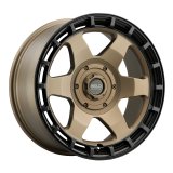 Weld Off-Road Ridge 20x9 - 8x170 BP - ET0 - 125.1mm CB - Satin Bronze Wheel (Black Ring) thumbnail 3