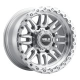 Weld Off-Road Swift 17x9in 6x135 / 6x139.7 BP ET-12 106.1mm CB - Gloss Silver Machined Wheel & Ring thumbnail 1