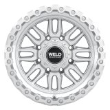 Weld Off-Road Swift 17x9in 6x135 / 6x139.7 BP ET-12 106.1mm CB - Gloss Silver Machined Wheel & Ring thumbnail 2