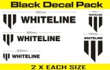 Whiteline Decal Kits 10 Pk Black thumbnail 1
