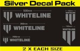Whiteline Decal Kits 10 Pk Silver thumbnail 1