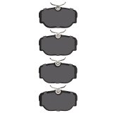 DFC 83-04 Saab 9000 Front/Rear 4000 Hybridynamic Brake Pads thumbnail 3