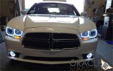 Oracle 11-12 Dodge Charger LED Fog Light Halo Kit - Blue thumbnail 5