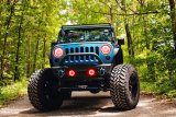 Oracle 07-17 Jeep Wrangler LED Fog Light Halo Kit - Red thumbnail 5