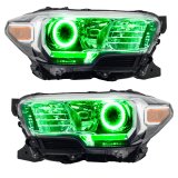 Oracle 16-18 Toyota Tacoma LED Headlight Halo Kit - Green thumbnail 2