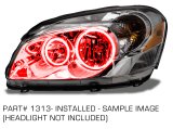 Oracle 06-11 Buick Lucerne LED Headlight Halo Kit - Red thumbnail 4