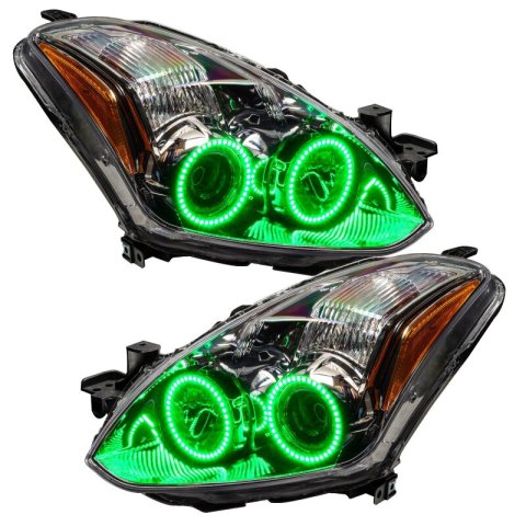 Oracle 10-12 Nissan Altima Coupe LED Headlight Halo Kit - Green thumbnail 3