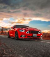 Oracle 15-17 Ford Mustang LED Headlight Halo Kit - Red thumbnail 2
