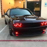 Oracle 15-23 Dodge Challenger LED Headlight Halo Kit - Red thumbnail 2