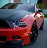 Oracle 13-14 Ford Mustang LED Projector Headlight Halo Kit - Red thumbnail 3