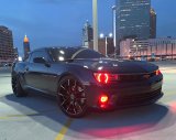 Oracle 14-15 Chevrolet Camaro Non-RS LED Round Style Headlight Halo Kit - Red thumbnail 2