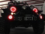 Oracle 07-17 Jeep Wrangler Surface Mount LED Headlight Halo Kit - Red thumbnail 3