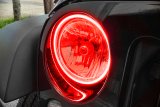 Oracle 07-17 Jeep Wrangler Surface Mount LED Headlight Halo Kit - Red thumbnail 5