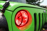 Oracle 07-17 Jeep Wrangler Surface Mount LED Headlight Halo Kit - Red thumbnail 7