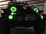 Oracle 07-17 Jeep Wrangler Surface Mount LED Headlight Halo Kit - Green thumbnail 3