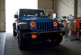 Oracle 07-17 Jeep Wrangler Surface Mount LED Headlight Halo Kit - Amber thumbnail 4