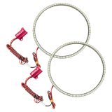 Oracle 97-06 Jeep Wrangler TJ Surface Mount LED Headlight Halo Kit - Red thumbnail 1