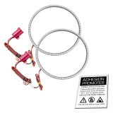 Oracle 97-06 Jeep Wrangler TJ Surface Mount LED Headlight Halo Kit - Red thumbnail 3