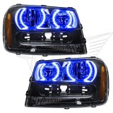 Oracle 02-09 Chevrolet Trail Blazer LED Headlight Halo Kit - Blue thumbnail 2