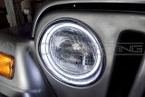 Oracle 7in Round Surface Mount LED Headlight Halo Kit - Red thumbnail 2