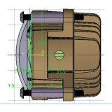 Oracle 60mm 15W Low Beam LED Emitter - Amber thumbnail 3