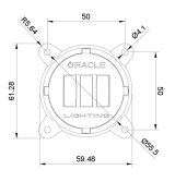 Oracle 60mm 15W Low Beam LED Emitter - Amber thumbnail 7
