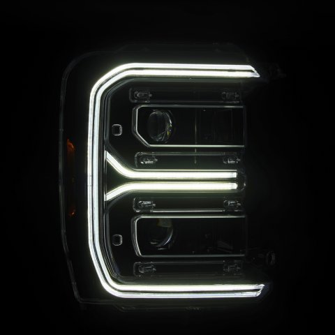 AlphaRex 23-26 Ford F-250 SD LUXX LED Proj Headlights Alpha Blk w/Activ Light/Seq Signal/Switchback thumbnail 3