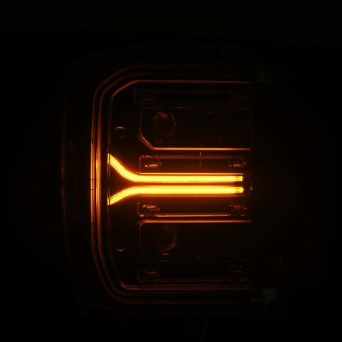 AlphaRex 23-26 Ford F-250 SD LUXX LED Proj Headlights Alpha Blk w/Activ Light/Seq Signal/Switchback thumbnail 6