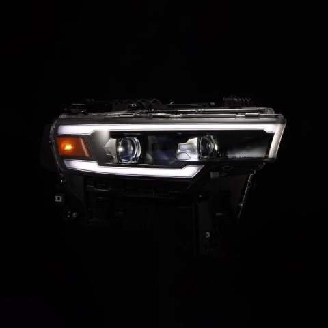 AlphaRex 25-26 Dodge Ram 1500 Luxx LED Proj Headlights -Black w/Activ Lit/ Seq Signal/Switchbk DRL thumbnail 3