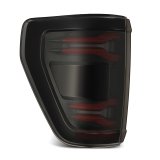 AlphaRex 24-25 Ford F-150 LUXX LED Taillights Blk-Red Activ Light/Seq Signal - Smoked Lens thumbnail 2