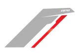 APR Sideburn Stickers - Silver APR/Red Stripe (Pair) thumbnail 4