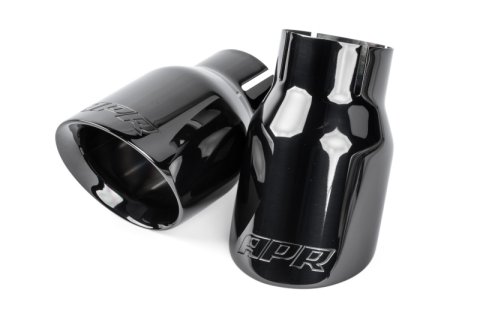 APR Double-Walled 3.5in Slash-Cut Tips - Diamond Black - Set of 2 thumbnail 1