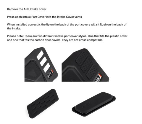 APR 22-24 Audi A3/A3 Quattro/S3/22-26 Volkswagen Golf R/GTI 2.0T Intake Port Covers - PEX thumbnail 5