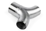APR Cast T304 Stainless Steel Y-Splitter - 76mm to Dual 63.5mm (3in to Dual 2.5in) thumbnail 1
