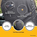 Covercraft 19-25 Chevrolet Silverado Carhartt Super Dux SeatSaver Frt Row Custom Seat Cover- Gravel thumbnail 2